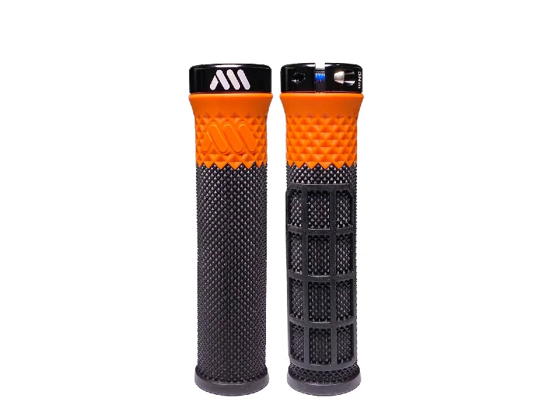 Bicycle jersey with fit straps-AMS Cero grips. Black/Orange