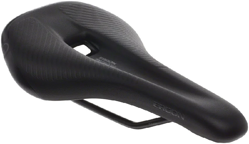 Bicycle riding tights with straps-Ergon SM Pro Saddle - Titanium Stealth Mens Medium/Large