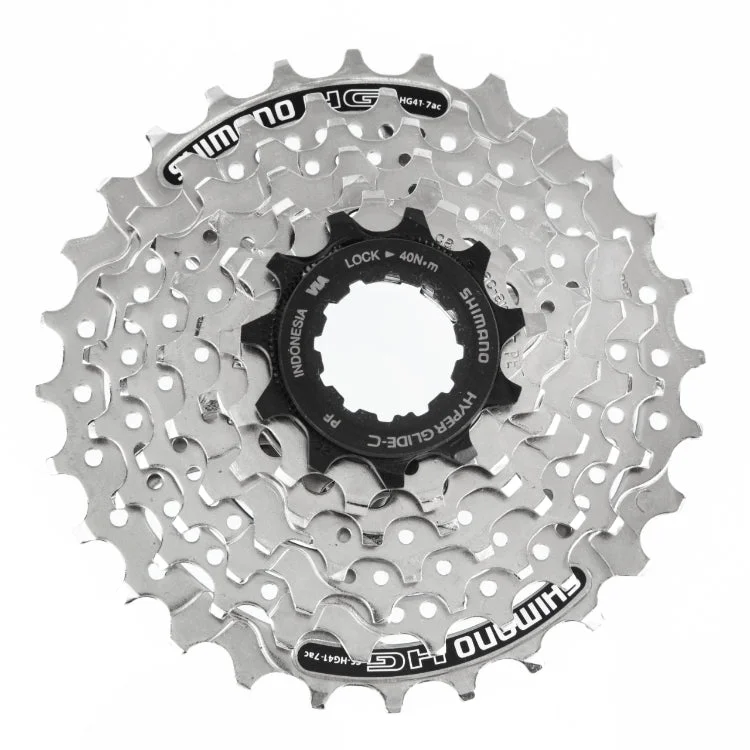 Mountain bike jersey with padding-Shimano HG41-7speed 11-28T Hyperglide MTB Cassette Sprocket -Live4Bikes