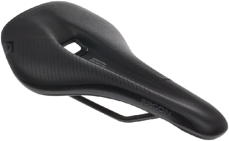 Bicycle jersey with back straps-Ergon SR Pro Saddle - Titanium Stealth Mens Medium/Large