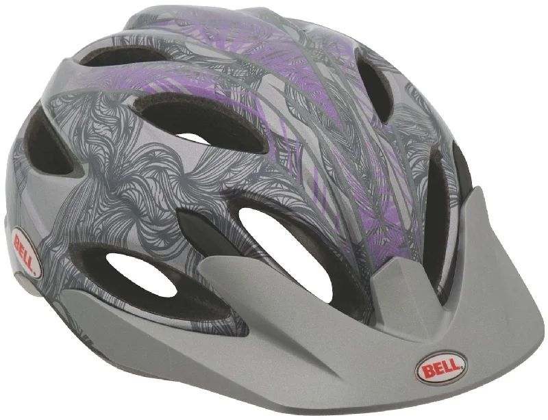 Cycling shorts with side system-Bell Strut MTB Helmet - Womens - Titanium-Purple Dunes