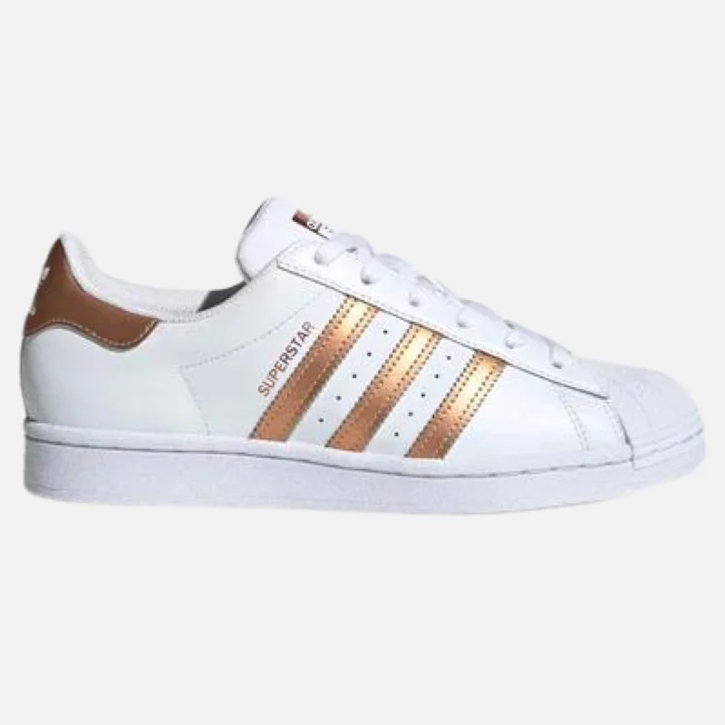 Bike gloves with back logos-Adidas Superstar Womens Casual Shoes -White