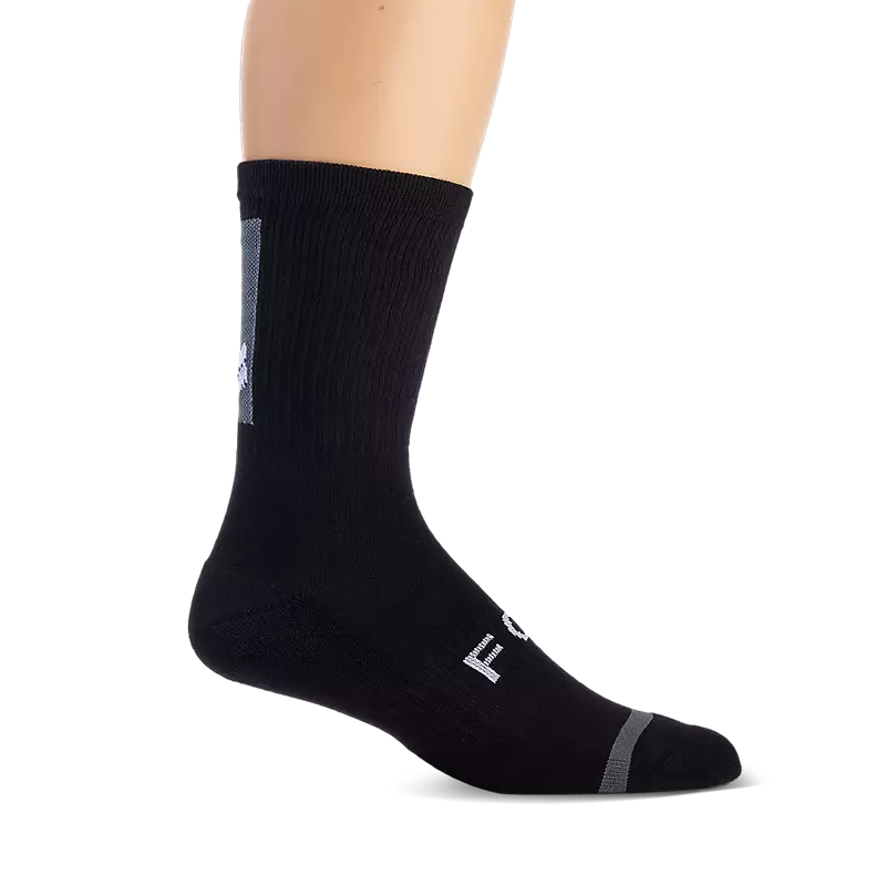 Cycling tights with back vents-Fox Racing 8" Defend Sock - Black