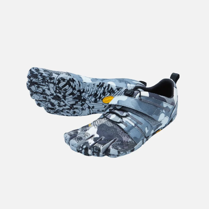 Bike shoes with guards system-Vibram V-Train 2.0 Womens Gym Shoes -Grey Camo