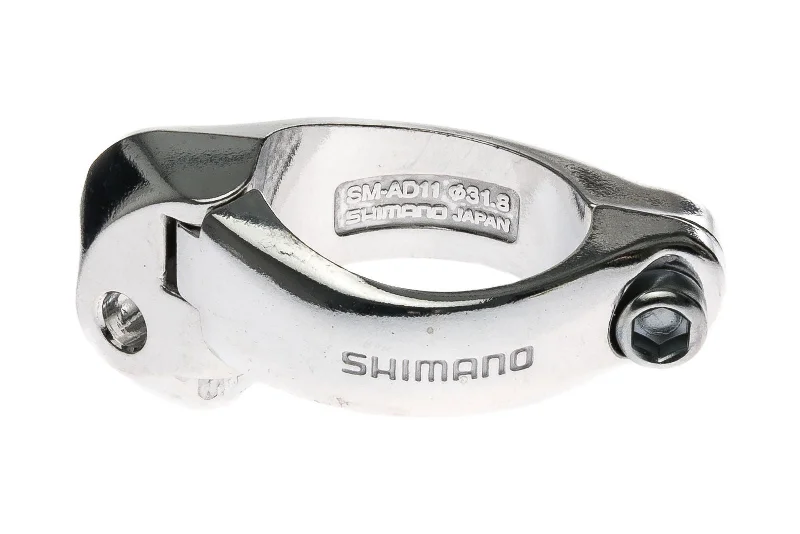 Bicycle helmet with soft straps-Shimano 31.8mm Front Derailleur Clamp AD11