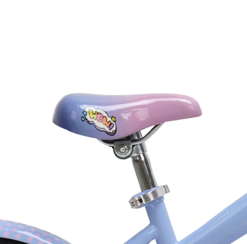 Bicycle riding shoes with guards system-16" Hello Kitty Pink Purple, Replacement Saddle