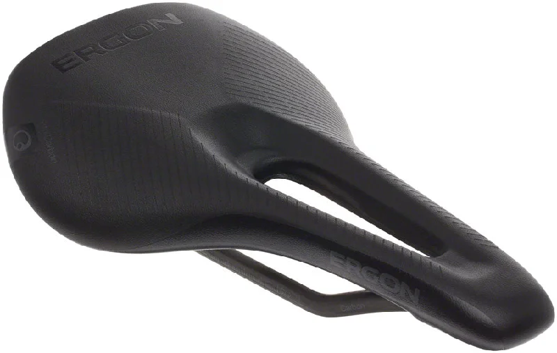 Bicycle helmet with back straps-Ergon SR Pro Carbon Saddle - Carbon Stealth Womens Medium/Large