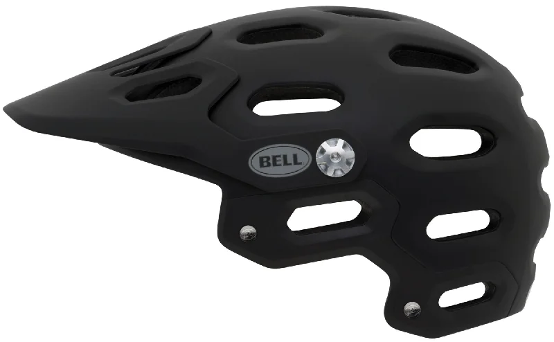 Road cycling shoes with vents-Bell Super MTB Helmet - Matt Black