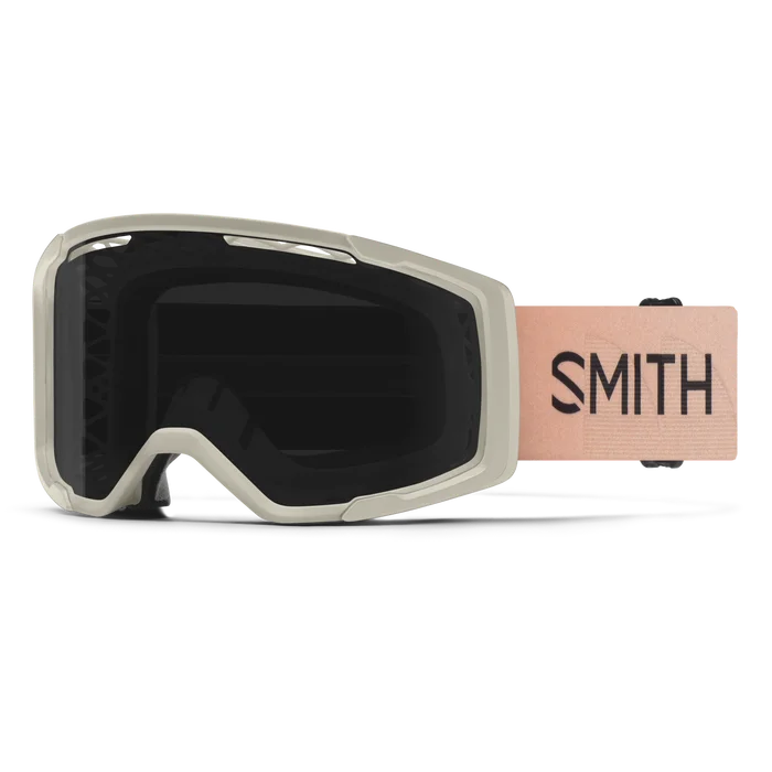 Bike helmet with side guards-Smith Rhythm MTB Goggle - Bone Gradient