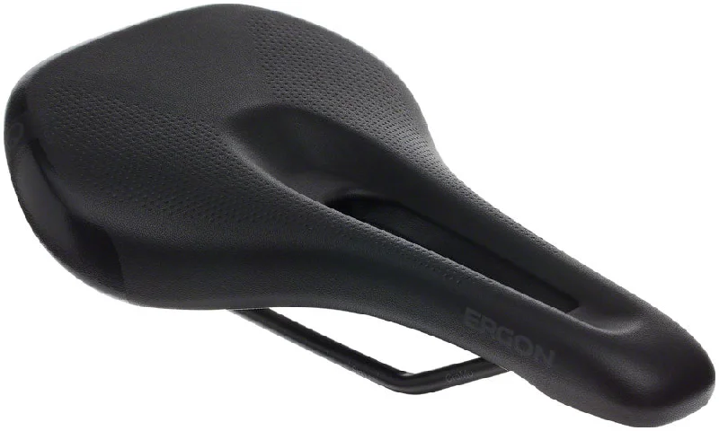 Bike helmet with side logos-Ergon SM Sport Gel Saddle - Chromoly Stealth Womens Medium/Large