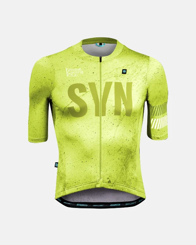 Cycling shoe covers insulated-Syndicate Training Jersey - Lemon Noise