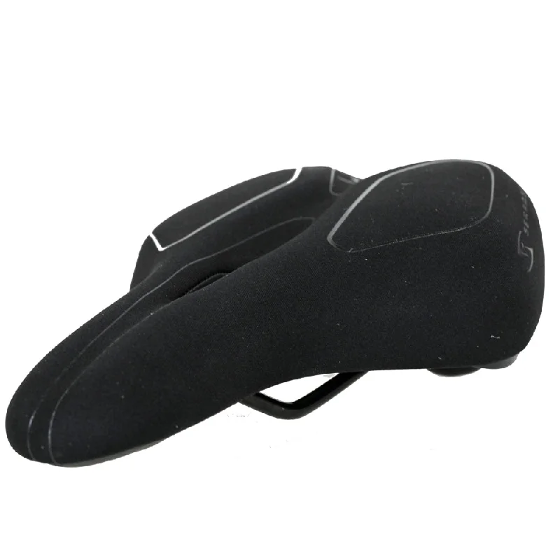 Bike helmet with back mesh-Serfas TBM-50L Tailbones® Memory Foam Lycra Dual Density Saddle