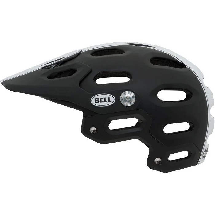 Cycling sunglasses for fog resistance-Bell Super MTB Helmet - Black-White Star