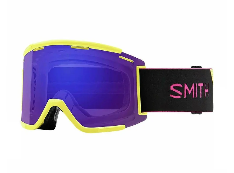 Cycling sunglasses for trail biking-Smith Squad XL MTB Goggle - Citron-Black