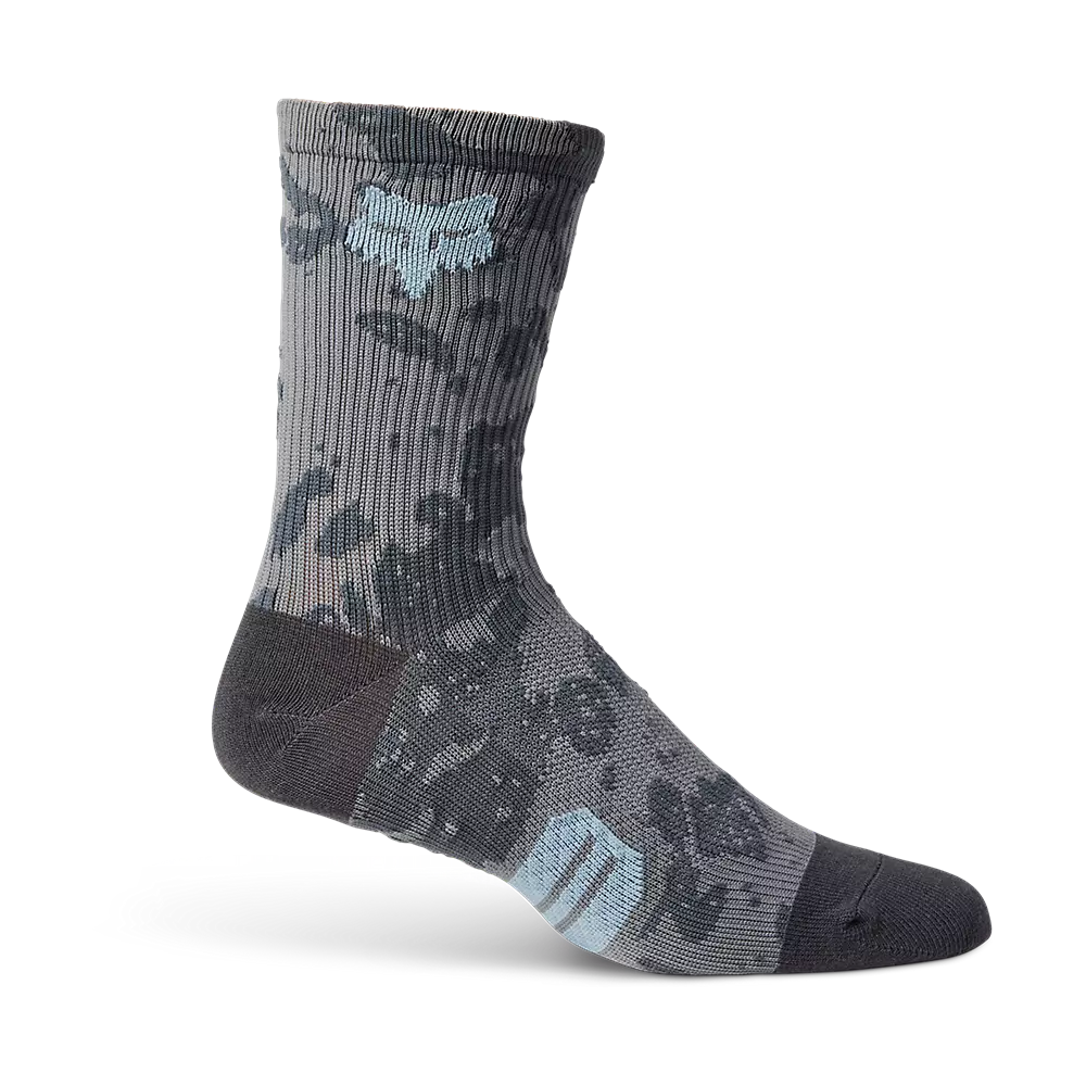 Bicycle jersey for off-road rides-Fox Racing 6" Ranger Sock - Womens - Pewter