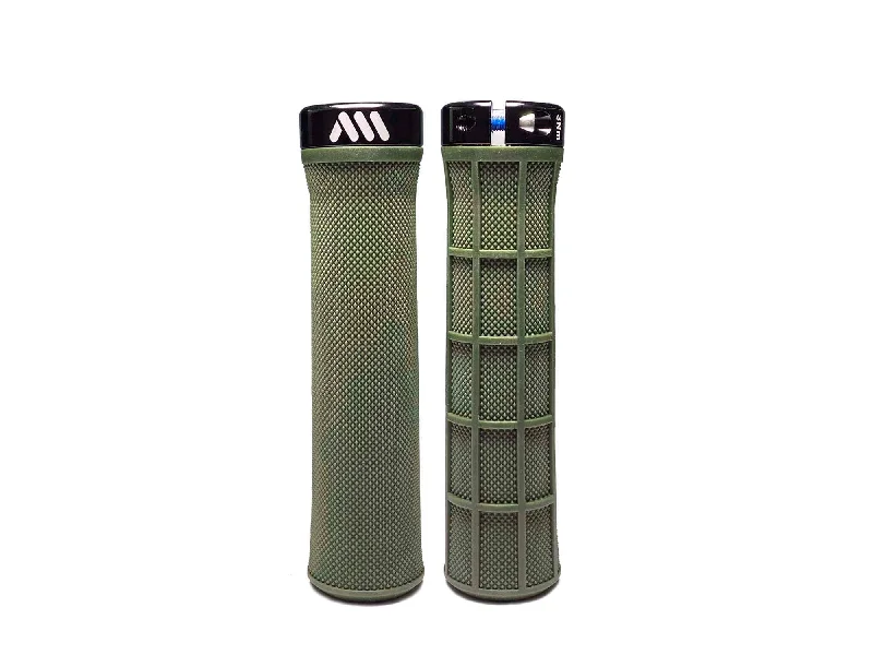 Bicycle socks with side straps-AMS Berm grips. Green