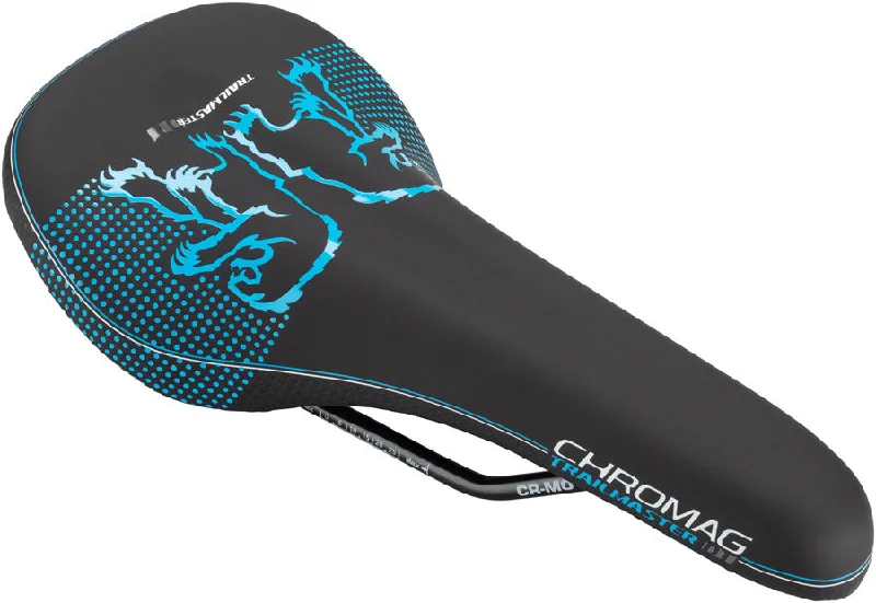 Cycling gloves for endurance rides-Chromag Trailmaster DT Saddle 280 x 135mm 305g Black/Blue