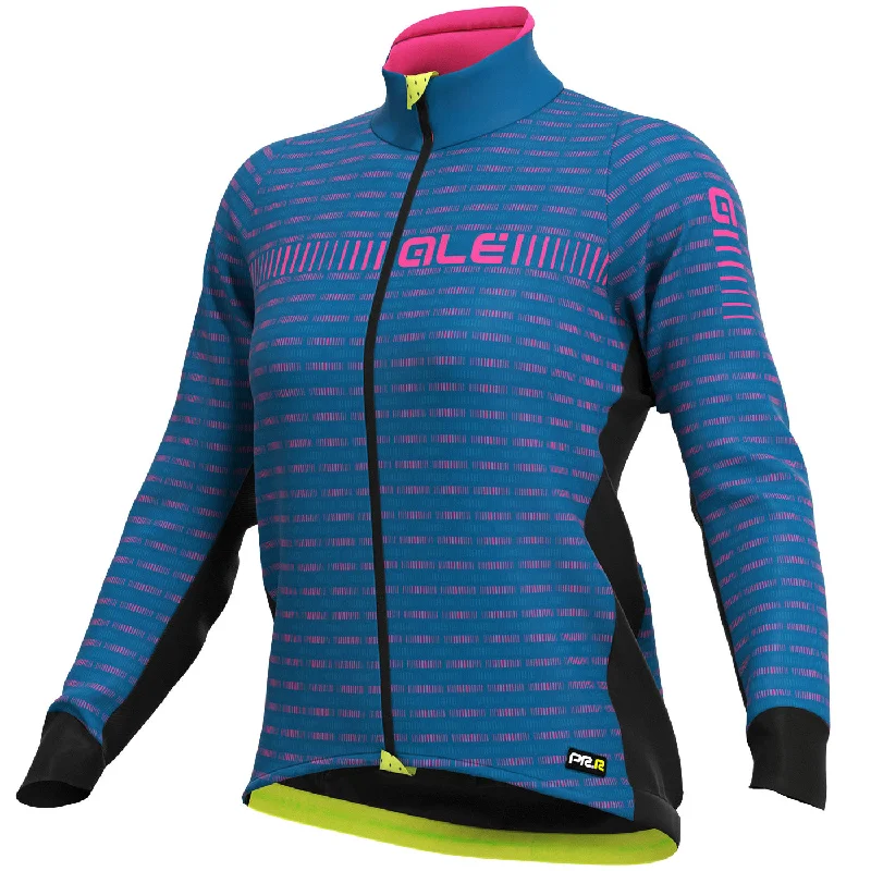 Bicycle riding jacket insulated-Giacca donna Ale PRR Green Road - Azzurro