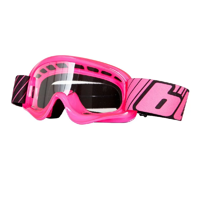 Cycling bib shorts with straps-BLUR B-ZERO 2020 YOUTH GOGGLE - PINK