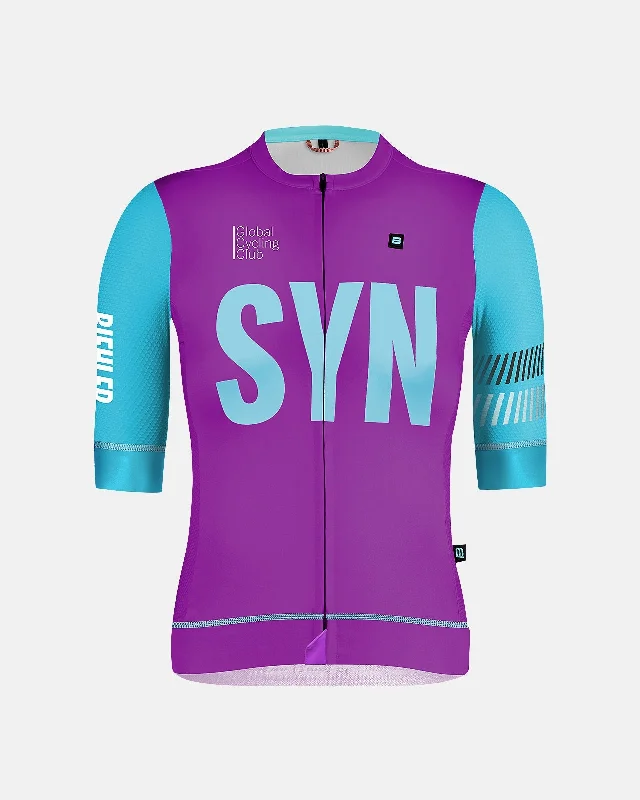 Bicycle socks with back straps-Women's Syndicate Aero Jersey - Fresh Violet