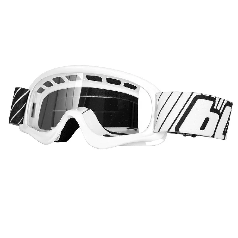 Road bike jersey with vents-BLUR B-ZERO 2020 YOUTH GOGGLE - WHITE