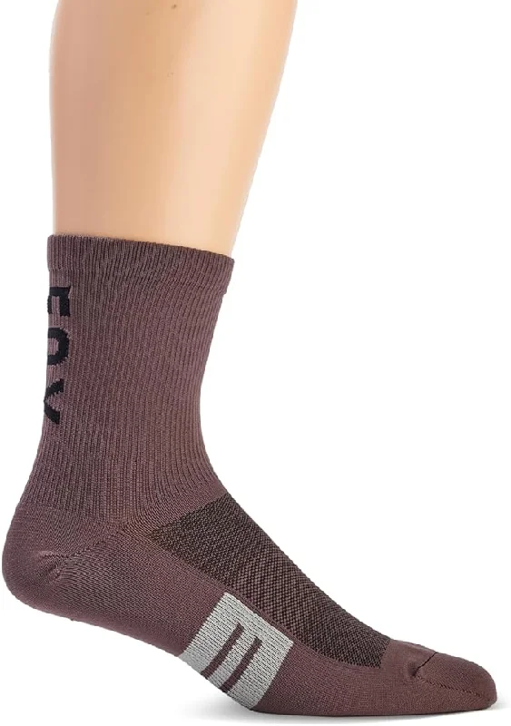 Cycling socks for road trips-Fox Racing 6" Flexair Merino Sock - Purple