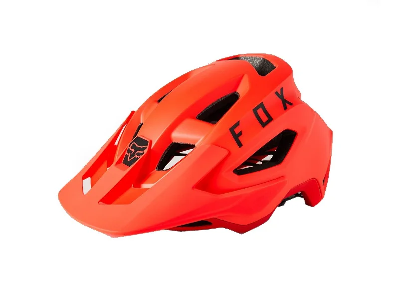 Bike helmet with straps fit-Fox Racing Speedframe MIPS MTB Helmet - Atomic Punch - 2021