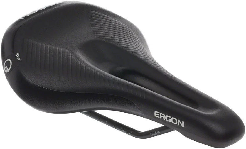 Bicycle socks with side vents-Ergon SM E Mountain Sport Saddle - Chromoly Stealth Womens Small/Medium