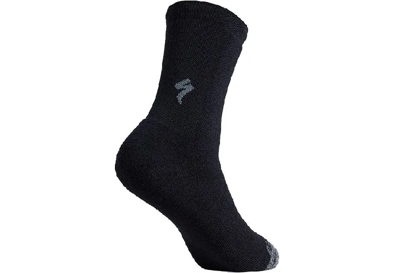 Bicycle riding shoes with vents-Specialized Merino Deep Winter Tall Sock