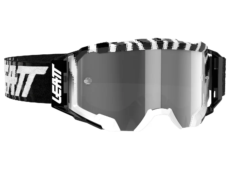 Bike gloves with front straps-Leatt Velocity 5.5 MTB Goggle - Zebra