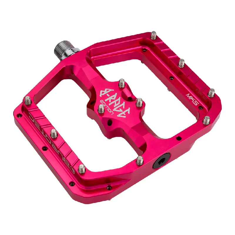 Bike shoes with mesh lining-Burgtec Penthouse Flat MK5 B-Rage Edition Pedals - Pink