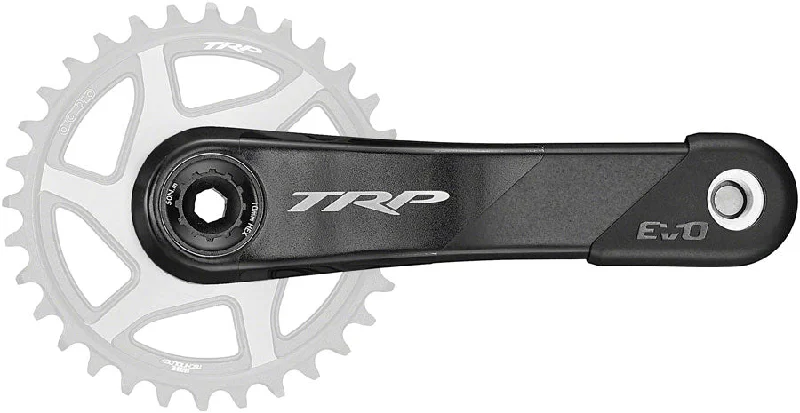 Bike shoes with fit system-TRP CK-9050 EVO Crankset - 165mm 12-Speed For 68/73mm Frame BB DM CINCH Chainring Interface 30mm Spindle Carbon BLK/Silver