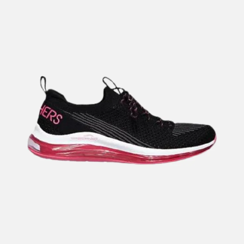 Bike shoes with front straps-Skechers Women's Skech-AIR Element 2.0  Shoe  -Black/ Pink