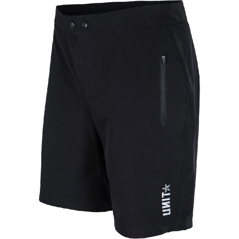 Bicycle socks with side straps-Unit Pace Flex MTB Short - Black