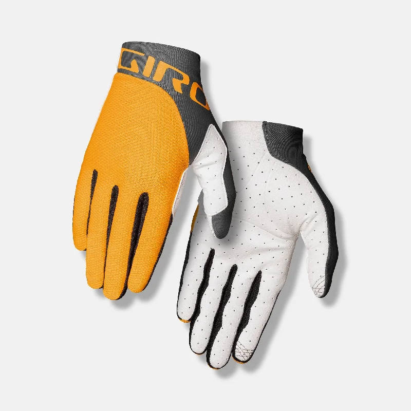 Road bike jersey with vents-Giro Trixter MTB Glove - Glaze Yellow-Portaro Gray