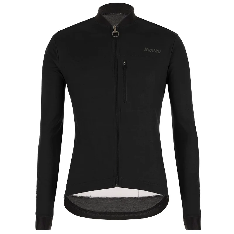 Cycling vest with side guards-Giacca Santini Adapt - Nero