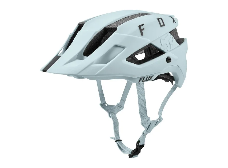 Bike helmet with side guards-Fox Racing Flux MTB Helmet - Solid - Ice - 2019