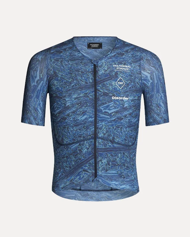 Bike jersey with side pockets-T.K.O Mechanism Pro Jersey - Blue Beehive