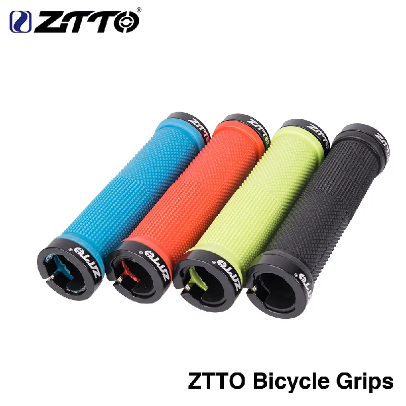 Bike riding vest with back fit-ZTTO Bicycle Parts MTB Cycling Lockable Handle Grip Anti Slip Grips For MTB Folding Bike Handlebar AG-16 1Pair