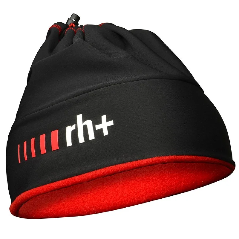 Bike riding knee pads with vents-Scaldacollo Rh+ Logo Gaiter Hat - Nero rosso