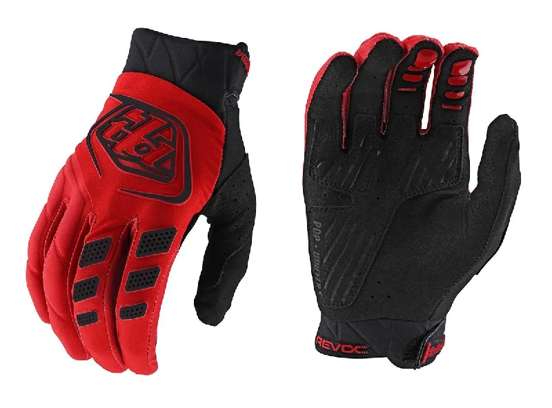 Cycling gloves with side vents-Troy Lee Designs Revox MTB Glove - Red