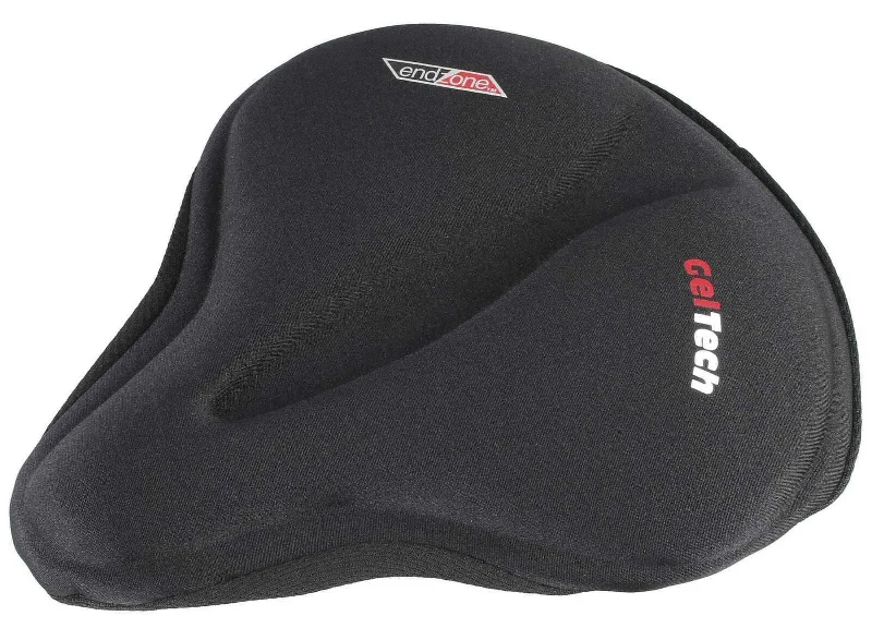 Bicycle jersey for road trips-VELO Endzone Soft MTB Saddle Bike Bicycle Gel Seat Cover Size: 269-244 x 279-254mm